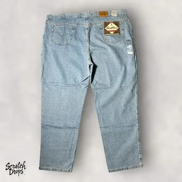 Vintage Levi's Strauss Signature 545 Men's Jeans NWT Deadstock W54 L32 Loose Fit